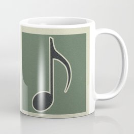 eighth note green Coffee Mug