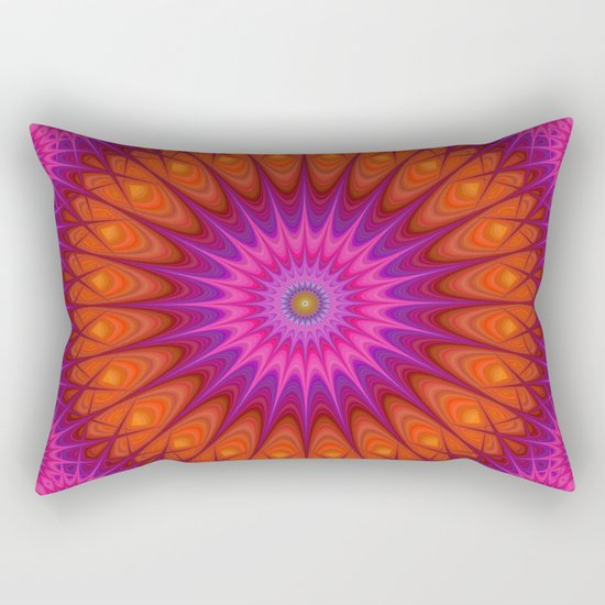 Hell mandala Rectangular Pillow