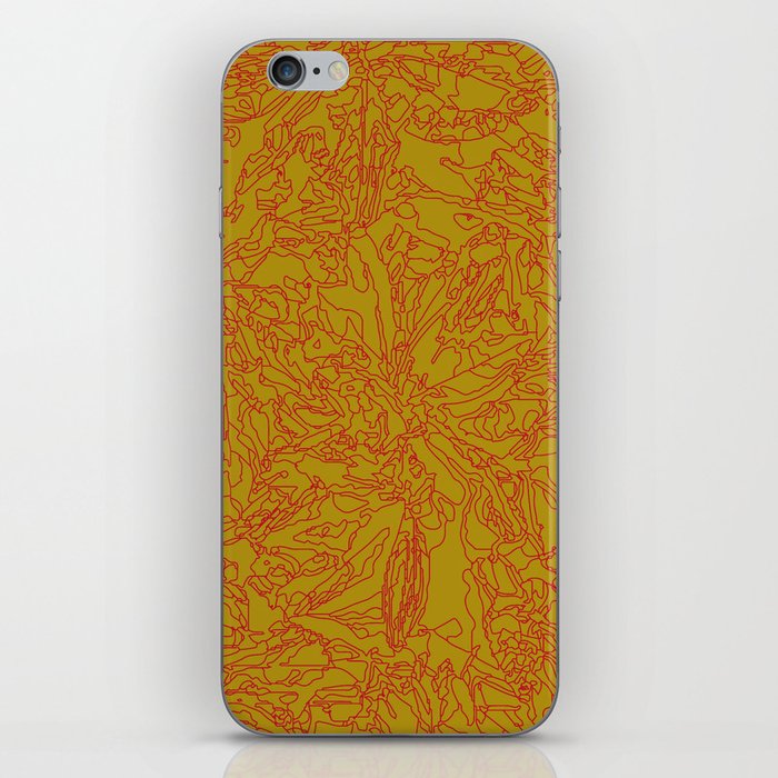 Jungle yellow iPhone Skin