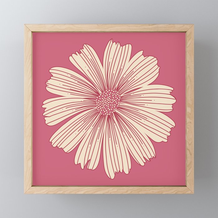 Spring Botanicals in pink Framed Mini Art Print