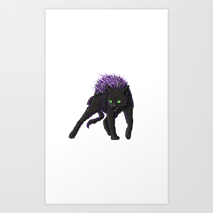 Porcukitty Art Print