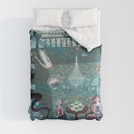 Mermaids' Tea Party Comforter