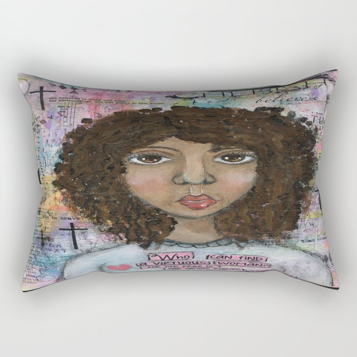 Virtuous Woman Rectangular Pillow