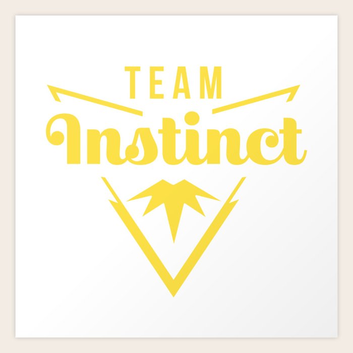 Team Instinct Alt Emblem Art Print By Rachelshneyer Society6