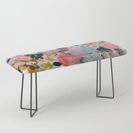 floral bloom abstract painting Bench
