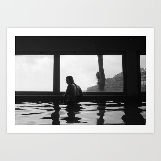 in the pool Art Print