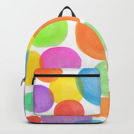 Rainbow coloured watercolour confetti Backpack