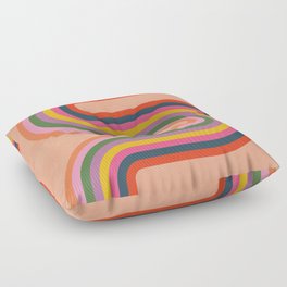Colorful Rainbow Floor Pillow