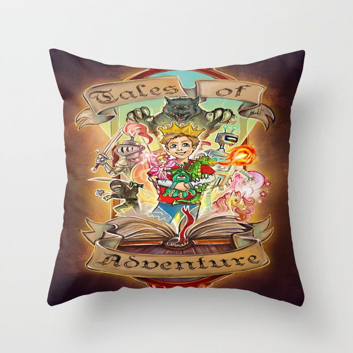 Tales of Adventure Throw Pillow