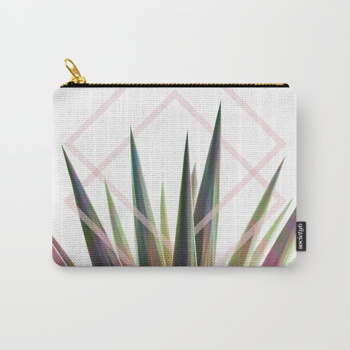 Tropical Desire - Foliage and geometry Carry-All Pouch