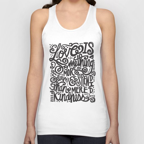 LOVE IS MORE STERN & SPLENDID... Unisex Tank Top