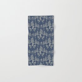 Navy Blue Bigfoot & Friends Hand & Bath Towel