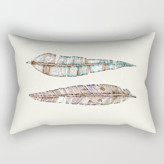 feather x2 Rectangular Pillow