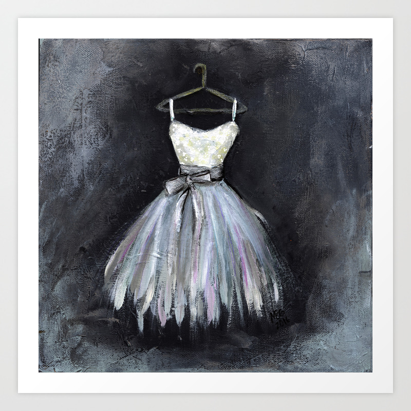 Ballerina Dress 2 Painting Art Print By Meganbaileygill Society6