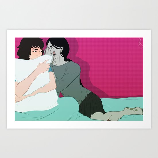 dead gossip Art Print