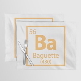 Baguette Element- Food Periodic Table Placemat