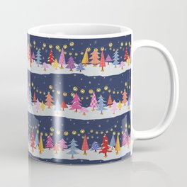 Vintage Charlie Brown Christmas Inspired Tree Farm Pattern Coffee Mug