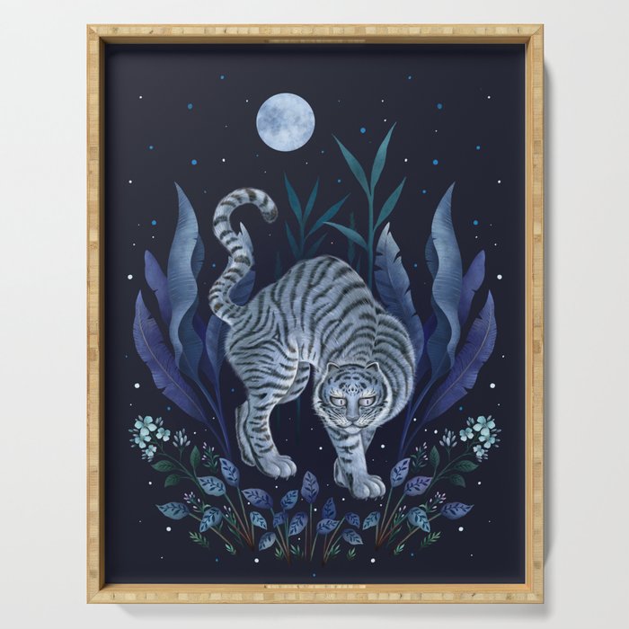 Year of the Tiger - Blue Night Serving Tray