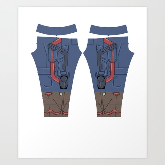 CAP AAOU LEGGINGS Art Print