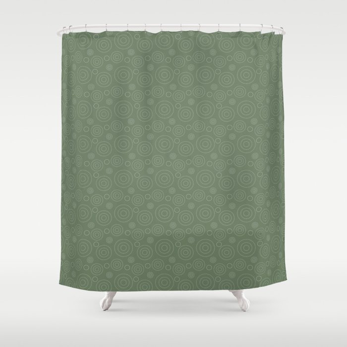 Birds Flowers Abstract  Shower Curtain
