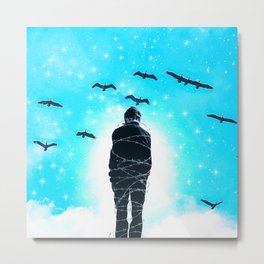 Let me be free to fly  Metal Print