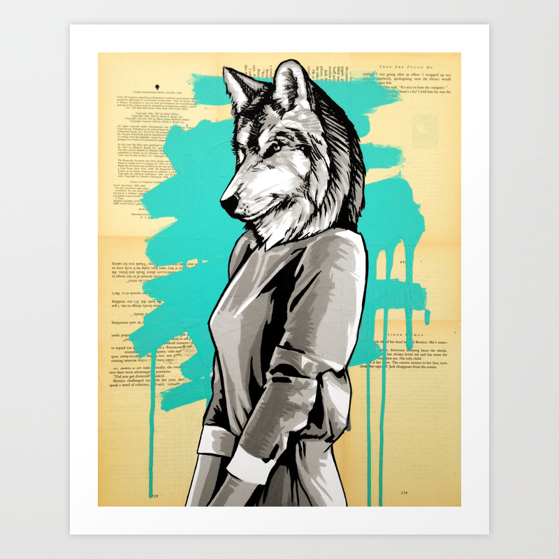 Teen Wolf Girl Art Print By Jerrysworld Society6