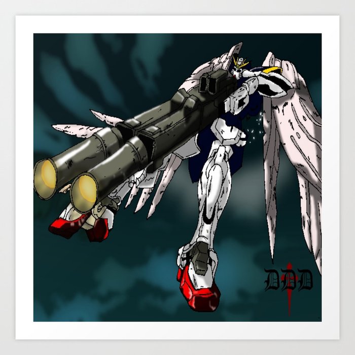 Wing Zero Art Print By Daemonart Society6