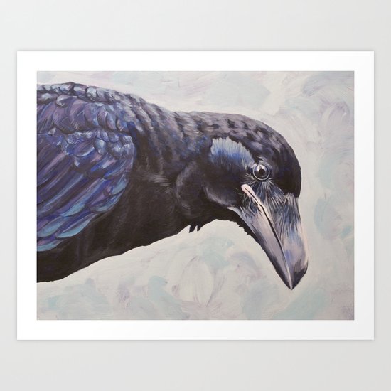 Raven Portrait Art Print