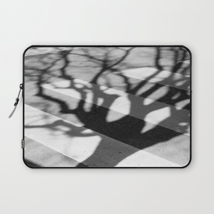 zebra crossing, tree shadow Laptop Sleeve