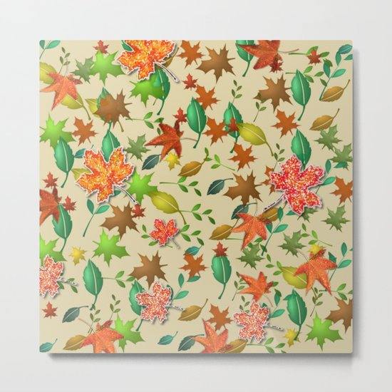 Autumn Design Metal Print