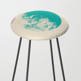 interesting cosmos and alien attack Counter Stool