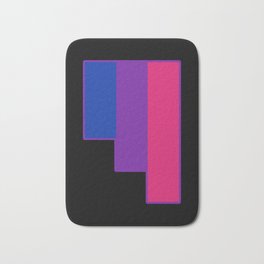 Bisexual and Biromantic Bath Mat | Pride, Bi, Abstract, Biromantic, Flag, Bisexual, Graphicdesign, Sexuality 