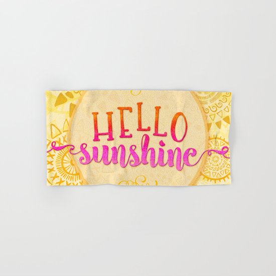 Hello Sunshine Hand & Bath Towel