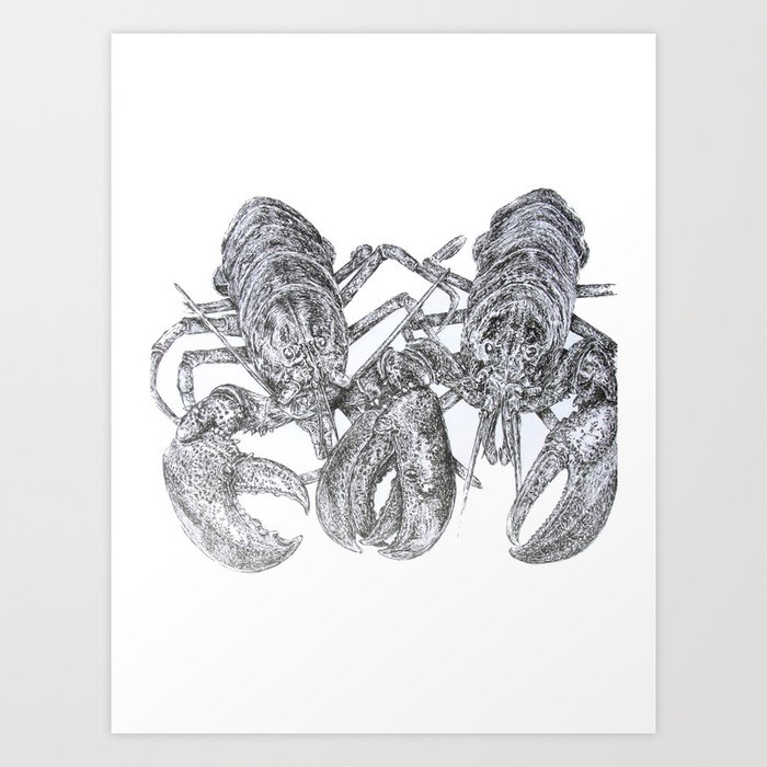 Lobster Love Art Print