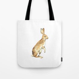Watercolor Bunny Rabbit Tote Bag