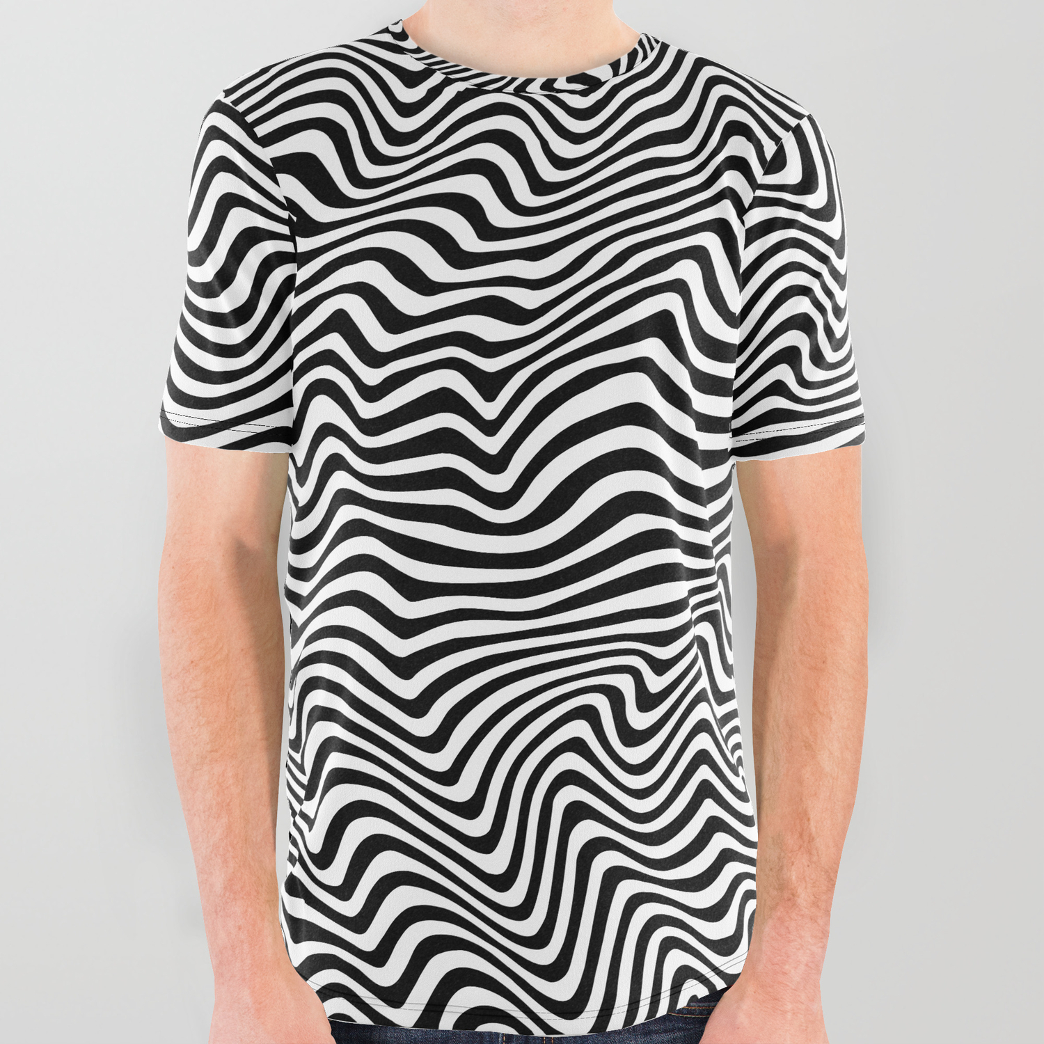 op art tee shirts