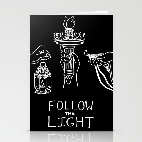 Follow the Light Stationery Cards