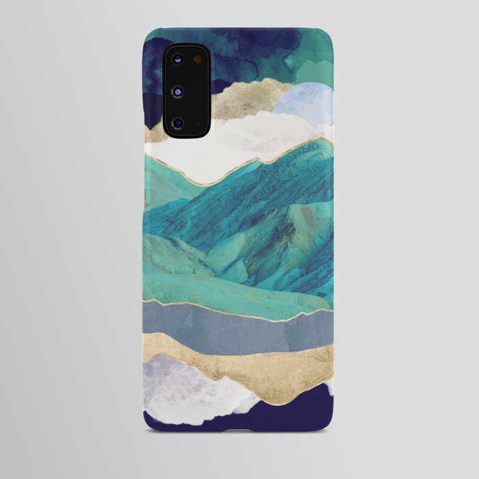 Teal Mountains Android Case
