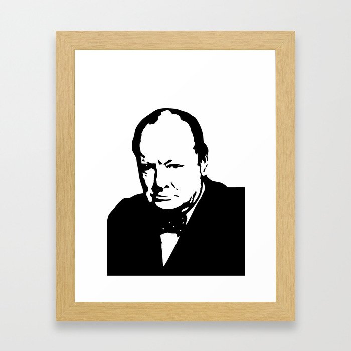 Winston Churchill Framed Art Print
