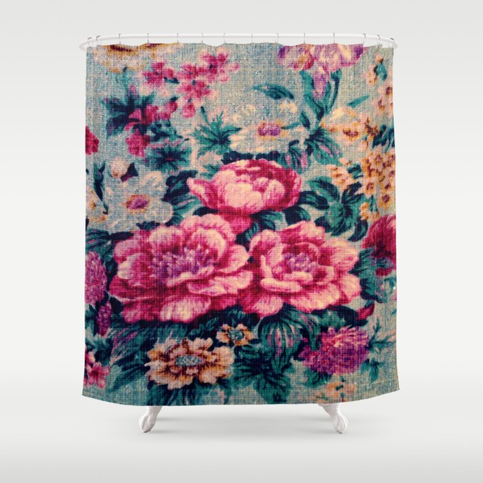 Vintage Floral Shower Curtain By Connieens Society6