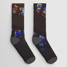 Stained Glass Spiral Socks