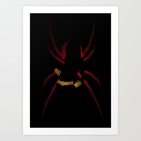 SuperHeroes Shadows : Black Widow Art Print