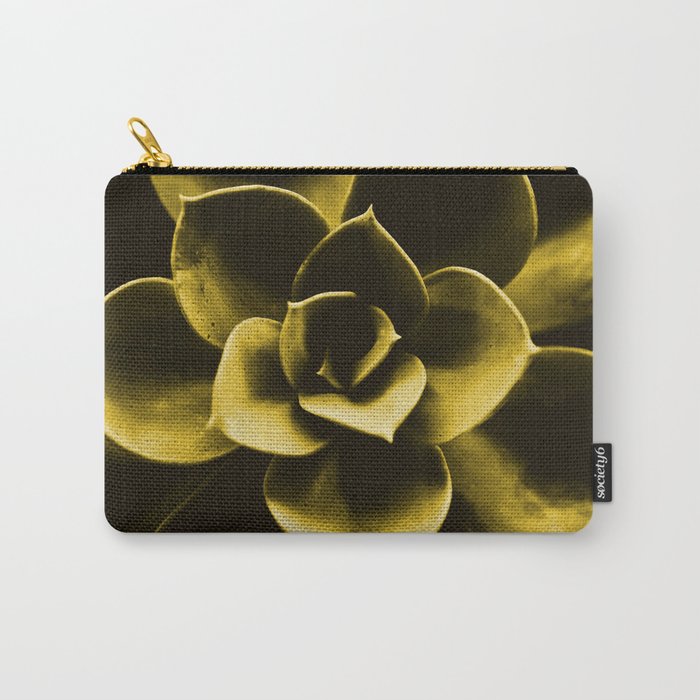 Succulent Plant In Olive Color #decor #society6 #buyart Carry-All Pouch