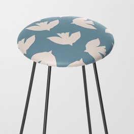 Henri Matisse Inspired Flying Doves Bird Pattern Counter Stool