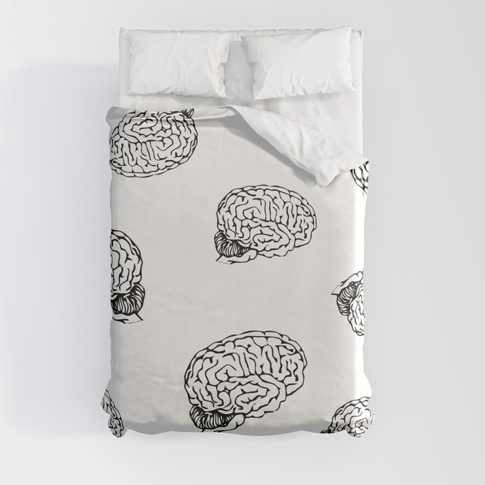 Brain Collage Duvet Cover