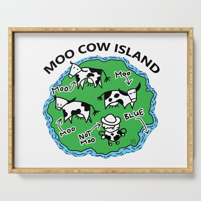 Moo Cow Island Map Serving Tray