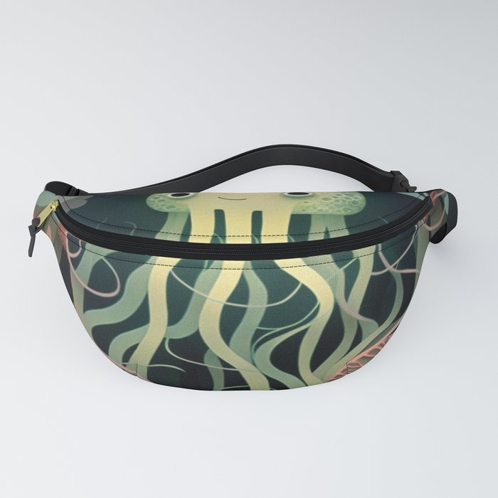 Jellyfish Part of the Creatures of the Ocean collection  Fanny Pack