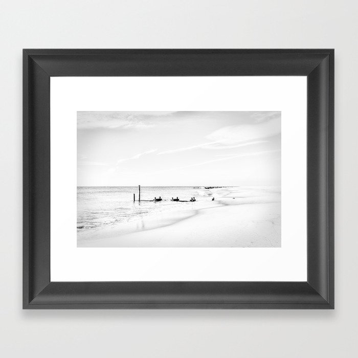 Cape May in Black and White Framed Art Print