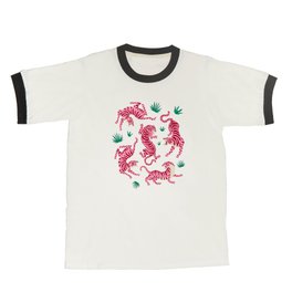 Night Race: Pink Tiger Edition T Shirt | Art, Tiger, Forest, Midcentury, Cats, Summer, Fierce, Mid Century, Cheetah, Tropical 