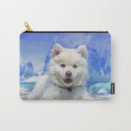 Winter Snowdog Carry-All Pouch